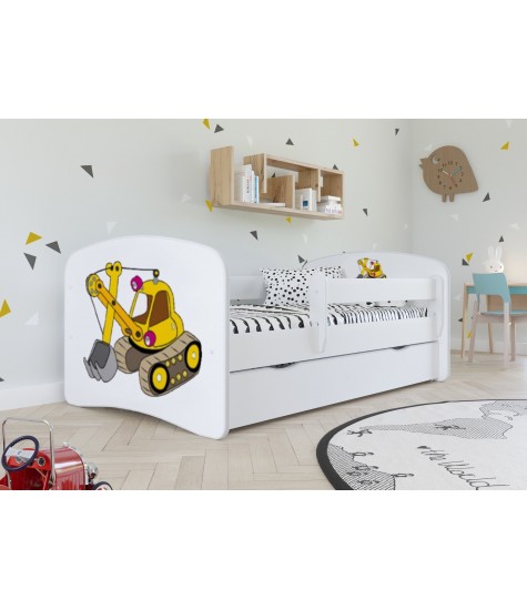 Vaikiška lova Dreams - ekskavatorius - vaiko kambario baldai, vaikiskos lovos, lovos vaikams, vaikiskos lovytes, dviaukste lova